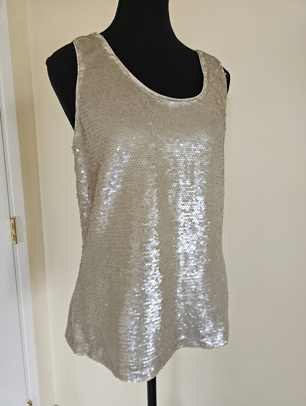 CALVIN KLEIN Sequined Tank Top - Picture 2 of 12